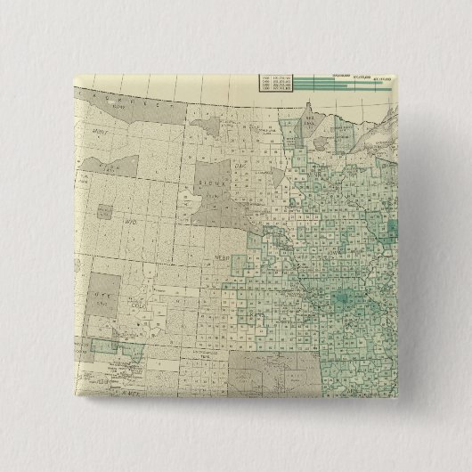 Tabak Vierkante Button 5,1 Cm (Voorkant)