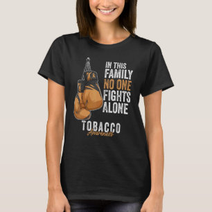 Tabaksbewustzijn Month Glove Brown Ribbon T-shirt