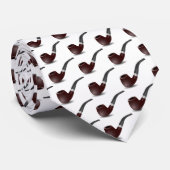 Tabakspijp voor rokers. Witte achtergrond. Stropdas (Opgerold)