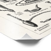  tabakspijpen en de illustratie van de oude hookah foto afdruk (Hoek)