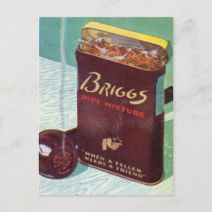 Tabakstabak van het mengsel van briggs briefkaart