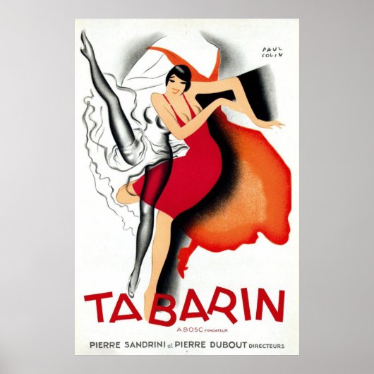 Tabarine door Paul Colin | Art Deco 1920 Poster (Voorkant)