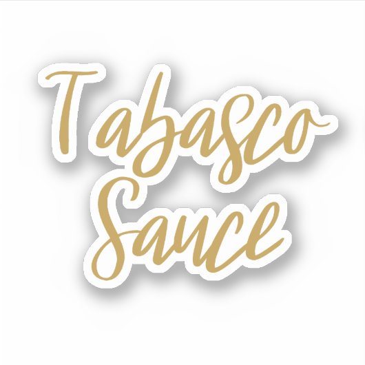 Tabascosaus Opslag Sticker (Voorkant)