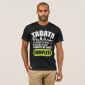 Tabata Workout Fitness Bootcamp Cardio T-shirt (Voorkant volledig)