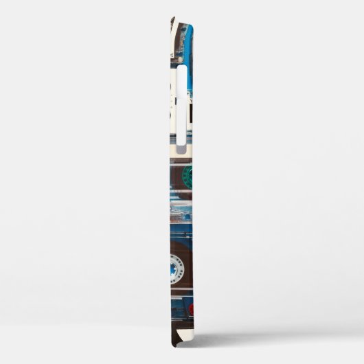 Tabbanden voor geluidscassettes met retro Case-Mate iPhone case (Achterkant / Links)