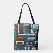 Tabbanden voor geluidscassettes met retro draagtas (Achterkant)