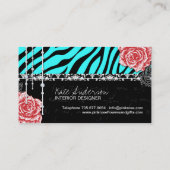 Tabblad Afdrukken en  Rozen Visitekaartjes (Achterkant)