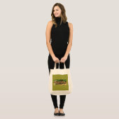 Tabblad Cat canvas Tote Bag (Voorkant (model))