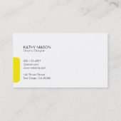 Tabblad Divider Lijn (geel) Visitekaartje (Achterkant)