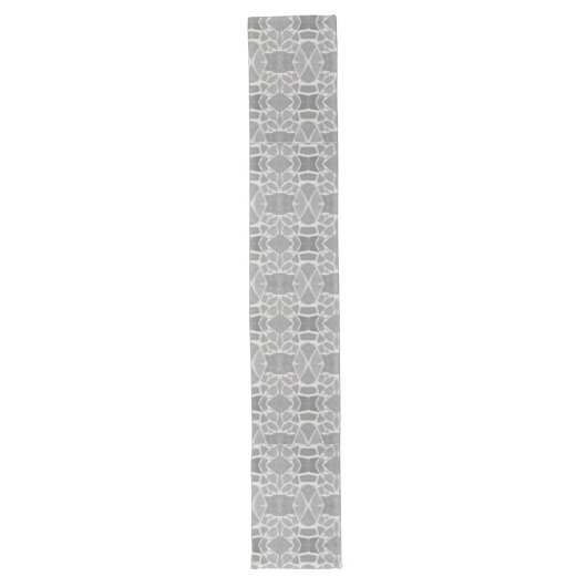 Tabblad Gray White Stone Tiles Mosaic Pattern Lange Tafelloper (Voorkant)