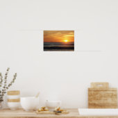 Tabblad poster van zeestrandzonsopgang (Keuken)
