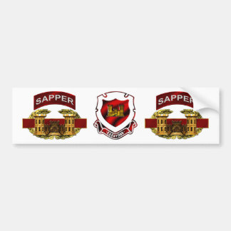 Tabblad Sapper met CEB en CREST Bumpersticker
