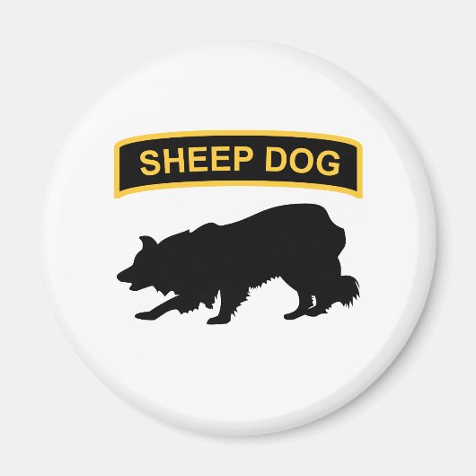 Tabblad Sheepdog Magneet (Voorkant)