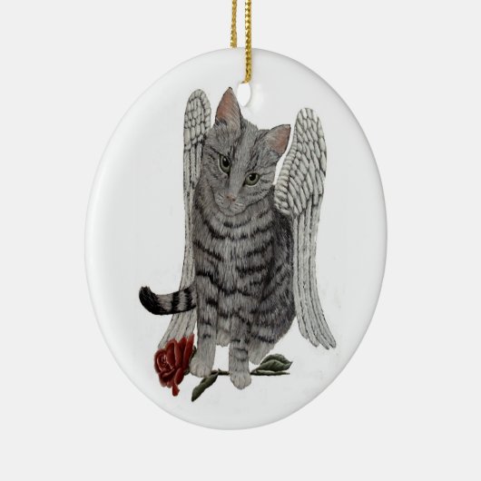 Tabby Angel Chat ornement (Droite)