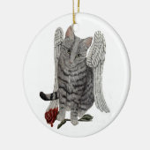 Tabby Angel Chat ornement (Gauche)