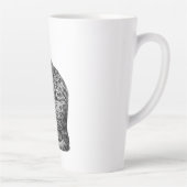 Tabby Cat à Jeu droit Mug d'art monochrome (Droite)