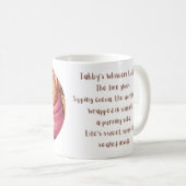 Tabby Cat À La Foyère Poème Mug (Devant droit)
