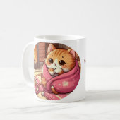 Tabby Cat À La Foyère Poème Mug (Devant gauche)