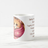 Tabby Cat À La Foyère Poème Mug (Centre)