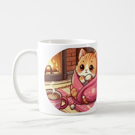 Tabby Cat À La Foyère Poème Mug (Gauche)