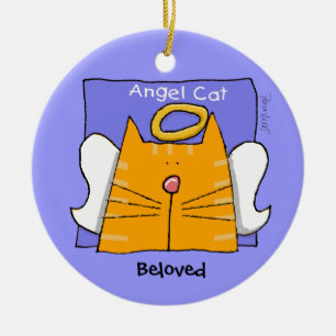 Tabby Cat Angel Keepomwille Keramisch Ornament