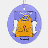 Tabby Cat Angel Keepomwille Keramisch Ornament (Links)