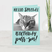 TABBY CAT ANNIVERSAIRE CARTES DE SALUT (Devant)