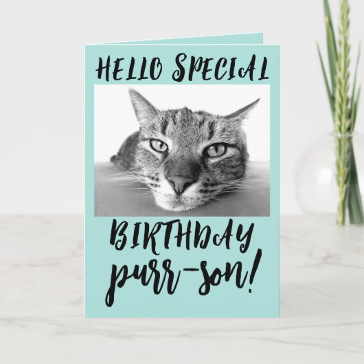 TABBY CAT ANNIVERSAIRE CARTES DE SALUT (Devant)