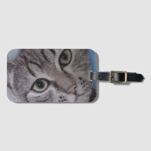 Tabby Cat Bagagelabel