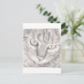 Tabby Cat Briefkaart (Staand voorkant)
