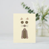 Tabby CAT Briefkaart (Staand voorkant)