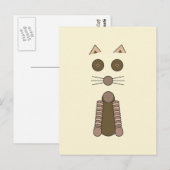 Tabby CAT Briefkaart (Voorkant / Achterkant)