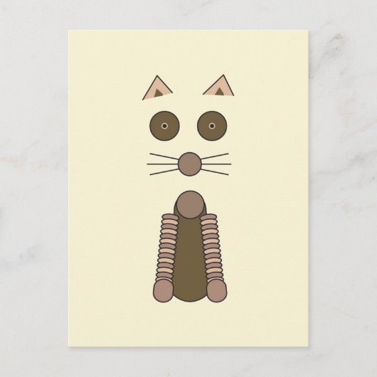 Tabby CAT Briefkaart (Voorkant)