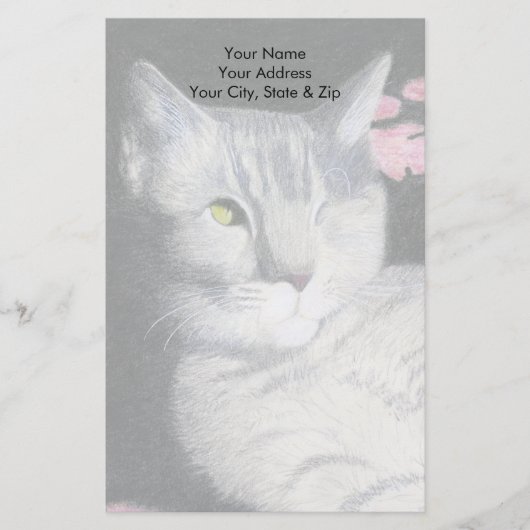 Tabby Cat Briefpapier (Voorkant)