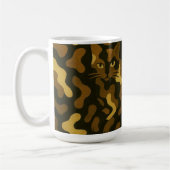 Tabby Cat Camouflage Abstract Pattern Koffiemok (Links)