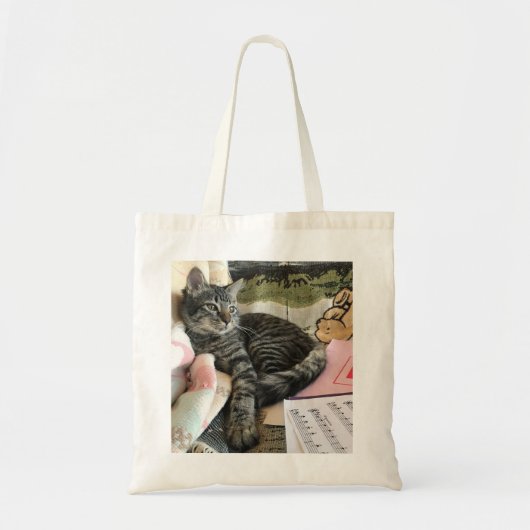 Tabby Cat Canvas tas (Voorkant)