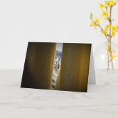 Tabby Cat, carte (Fleur jaune)