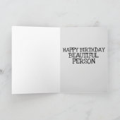 TABBY CAT CARTE D'ANNIVERSAIRE POUR PERSONNE BEAU (Intérieur)