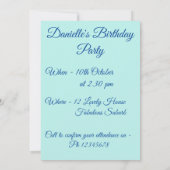Tabby Cat Cats Peinture Anniversaire Invitation (Dos)