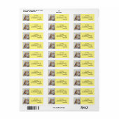 Tabby Cat cats Waterverf Return Address Labels (Full Sheet)
