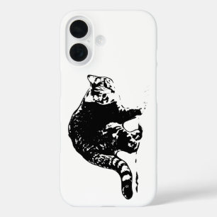 Tabby Cat Coque noir et blanc complet