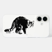 Tabby Cat Coque noir et blanc complet (Verso (horizontal))