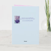 Tabby Cat Cute Cats Pink Art Dessin Carte Annivers (Dos)