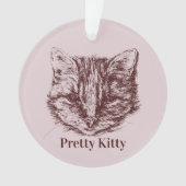 Tabby Cat Dessin Couleur personnalisée Nom personn (devant)