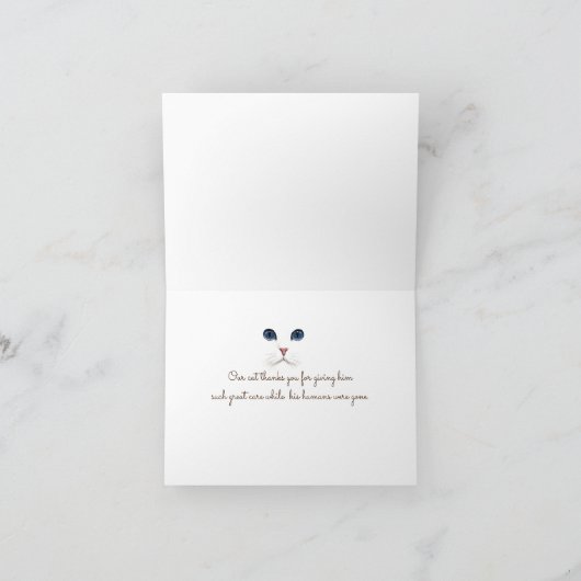 tabby cat face bedankt (Binnen)