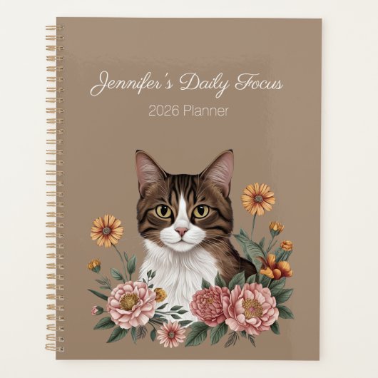 Tabby Cat Floral (Devant)