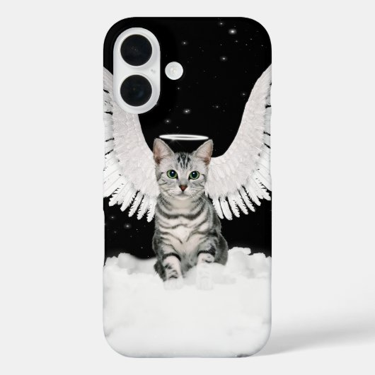 Tabby Cat Guardian Angel met Wings Case-Mate iPhone Case (Achterkant)