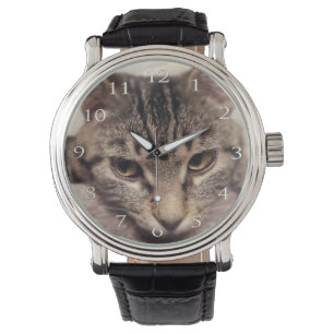 Tabby Cat-Instagram van Shirley Taylor Horloge