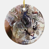 TABBY CAT KERAMISCH ORNAMENT (Achterkant)