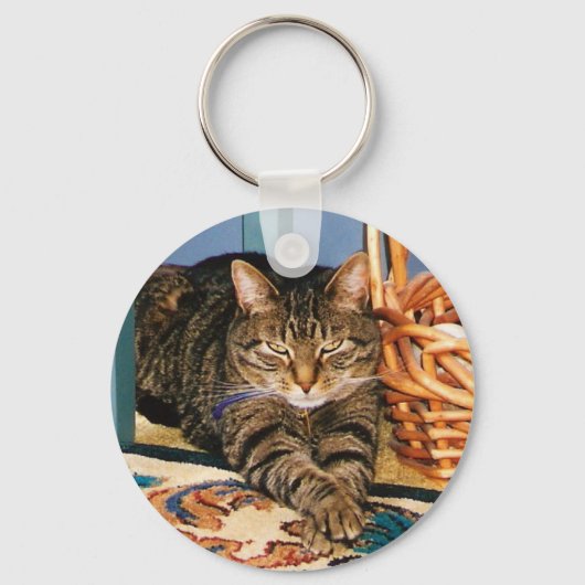 Tabby Cat key chain Sleutelhanger (Voorkant)